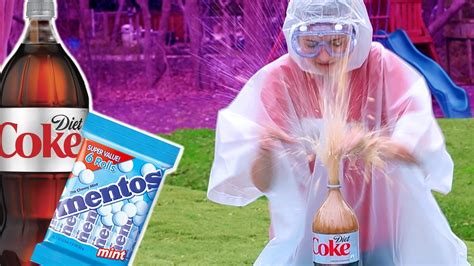 Diet Coke Vs Mentos Challenge Fail Kamri Noel Youtube