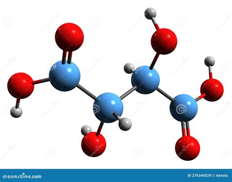 Image D De La Formule Squelettique De L Acide Tartrique Illustration