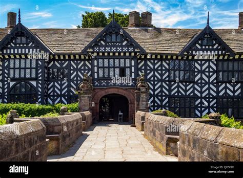 Speke Hall, a wood-framed wattle-and-daub Tudor manor house in Speke ...