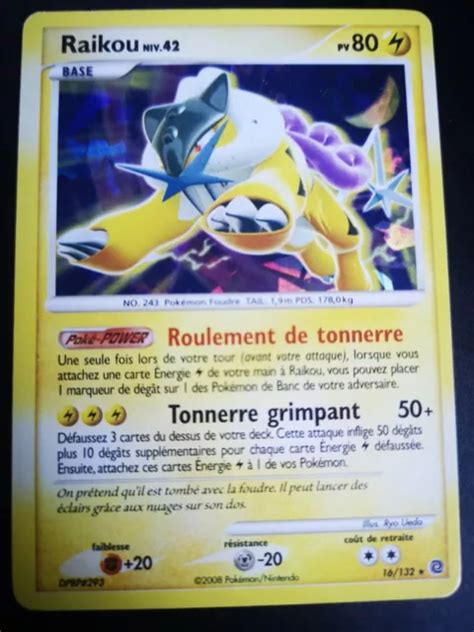 Carte Pokemon Raikou Holo Merveilles Secr Tes D P Eur