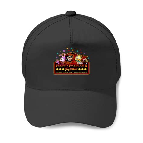 Five Nights At Freddy S Freddy Fazbear S Pizza Fnaf Logo Baseball Caps Sold By Calderflanigan