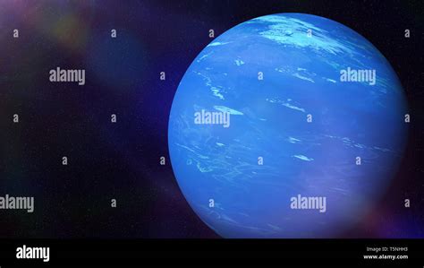 Planet Neptune The Farthest Known Planet In The Solar System Stock