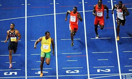 Usain Bolt Yohan Blake Justin Gatlin Tyson Gay Ryan Bailey Are Qualified For 100 Meters