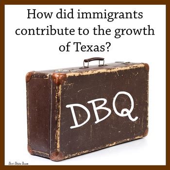 Texas History 7th Grade - Immigration in Texas Primary Sources Activity ...