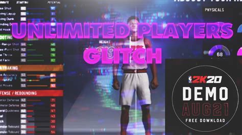 Nba2k20 Unlimited Myplayer Glitch Hack 😱 How To Keep Making Players In The Demo Youtube