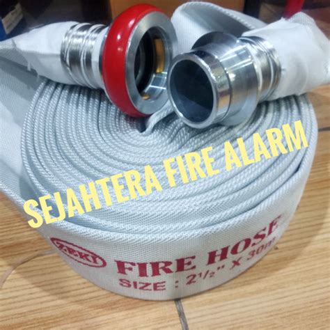 Jual Fire Hose Selang Pemadam UK 2 5 X 30m CANVAS Coupling Machino