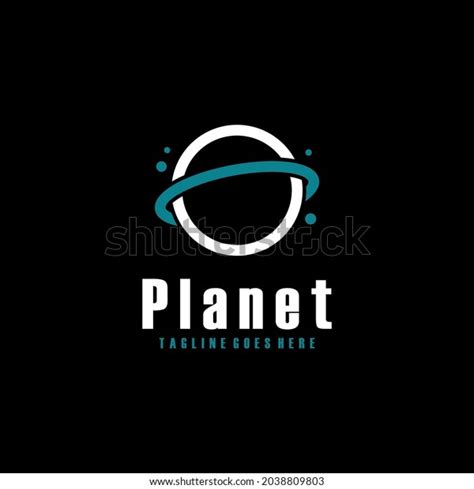 Simple Cosmic Planet Saturnus Symbol Vector Stock Vector (Royalty Free ...