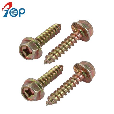 Phillips Drive Serrated Flange Hex Head Self Tapping Screws Self