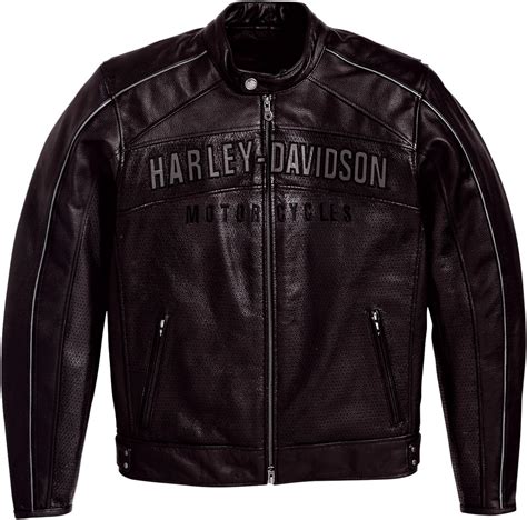 Harley Davidson Lederjacke Reflective Perforated Vm Herren