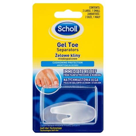 Scholl Gel Toe Separators 2 Large Plus 1 Small Chemist Direct