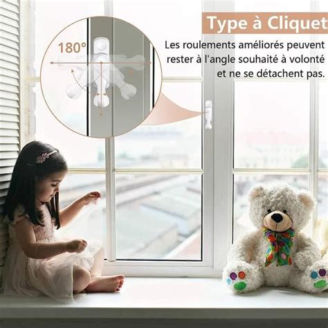 Pcs S Curit Fen Tre Enfant Kamtop Bloc Fenetre Securite Enfant En