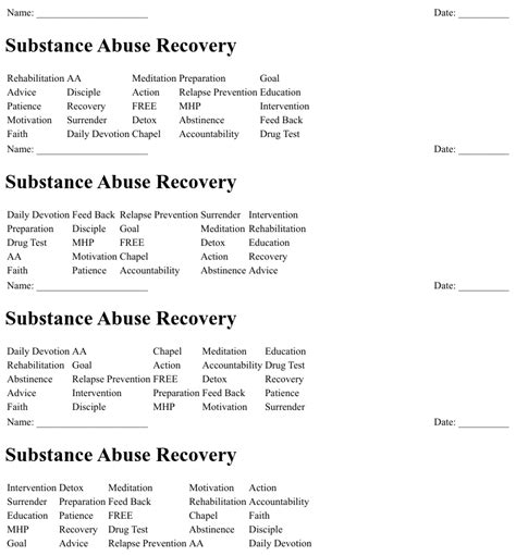 Empower Your Recovery Journey With Addiction Recovery Worksheets Your