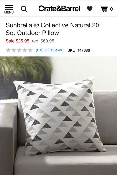 Pin By Kati Wu On Decor Outdoor Pillows Pillow Sale Crate And Barrel