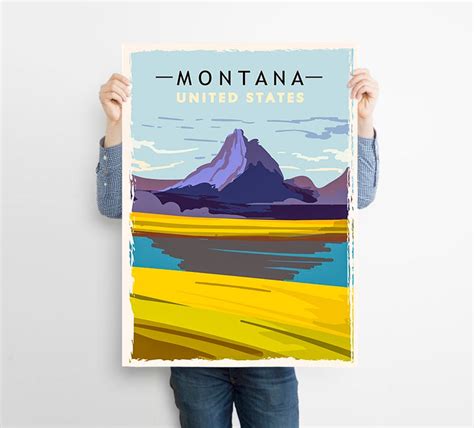 Montana Travel Poster , Montana Print - Etsy