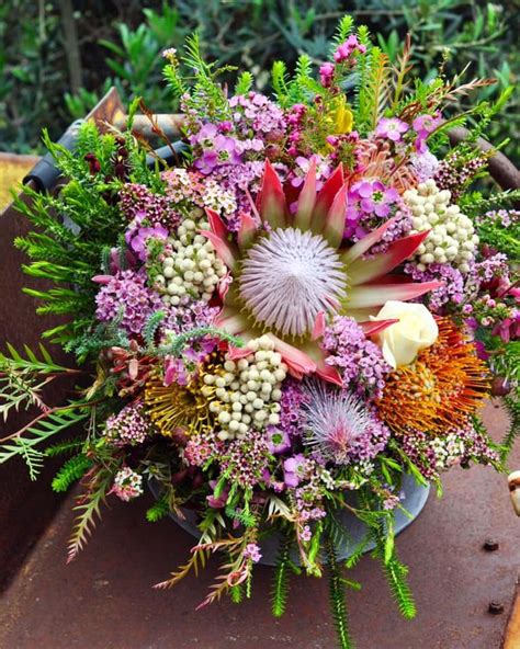 Protea King Bouquet | Casket flowers, Flowers australia, Flowers bouquet