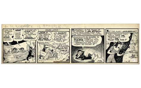 ''Li'l Abner'' Comic Strip From 27 June 1942 Featuring The Yokums, Tilly the Kid & Joe Btfsplk -- Dr