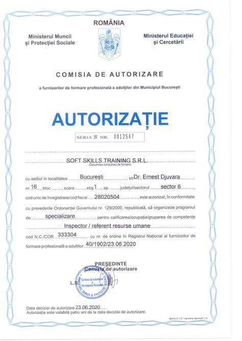 Curs Inspector Resurse Umane Cluj Acreditat ANC Extreme Training