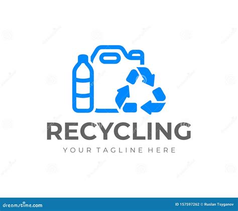 Plastic Recycling Logo Design Recycle Plastic Bottles Vector Design