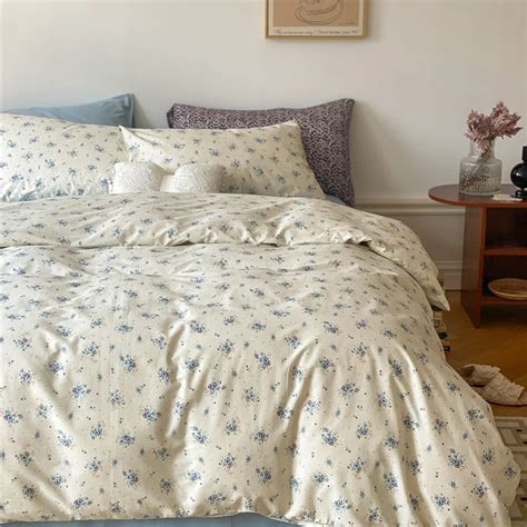 Floral bedding set blue – Artofit