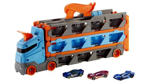 Трек Hot Wheels Вантажівка Транспортер Суперперегони 2 в 1 City GVG37 HGH33 Blue Новий купити