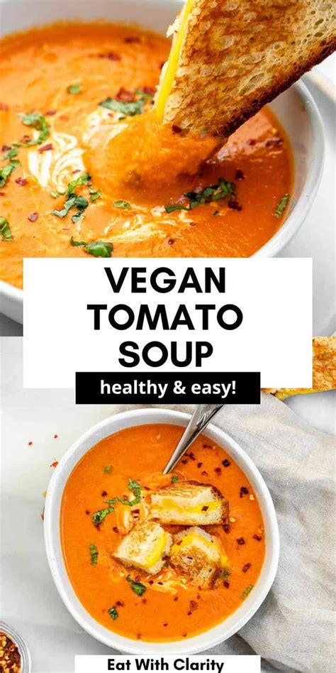 Creamy Vegan Tomato Soup Eat With Clarity