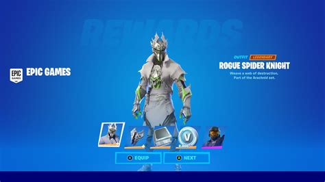 Fortnite Rogue Spider Knight Skin Code Youtube