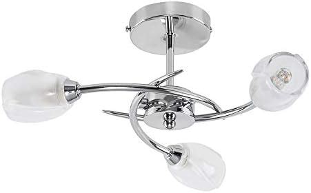 Minisun Modern Way Silver Brushed Chrome Ceiling Light Fitting With