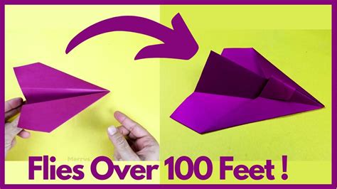 How To Make Easy Paper Airplanes That Fly Far Jet Paper Airplane