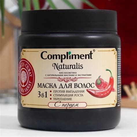Hair mask Compliment naturalis 3v1 against loss, with pepper, 500 ml ...