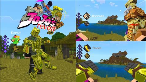 New Jojo Bizzare Addon Mod For Minecraft Pe Jojo Revolt Another Amazing Jojo Addon 1 19 81