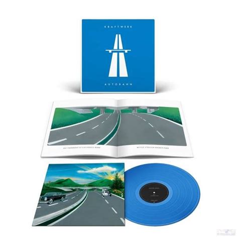 KRAFTWERK AUTOBAHN LP BLUE VINYL LP Album Ltd 180 RM