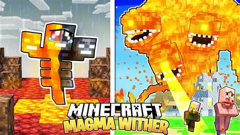 I Survived 100 Days As A MAGMA WITHER In Minecraft Hardcore World