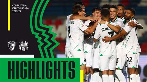 Cosenza Sassuolo Dts Highlights Coppa Italia Youtube