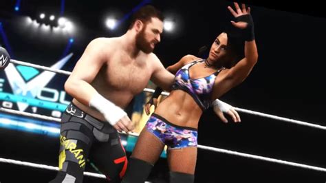 Wwe 2k20 Dakota Kai Vs Sami Zayn Tegan Nox Manager Intergender Wrestling Youtube