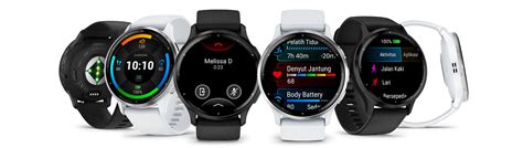 Venu Jam Tangan Gps Pelacak Aktivitas Black Smartwatch Garmin