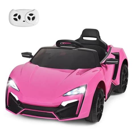 Voiture Electrique Enfant DREAMADE 12V avec Télécommande 2 4G Phares