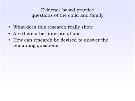 Ppt Evidence Based Practice Questions Of The Individual Clinician Powerpoint Presentation Id