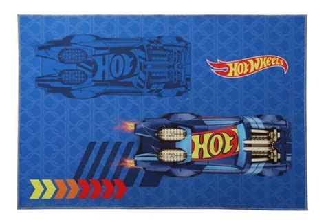 Tapete Infantil Hot Wheels X Macio Licenciado Jolitex Parcelamento Sem Juros