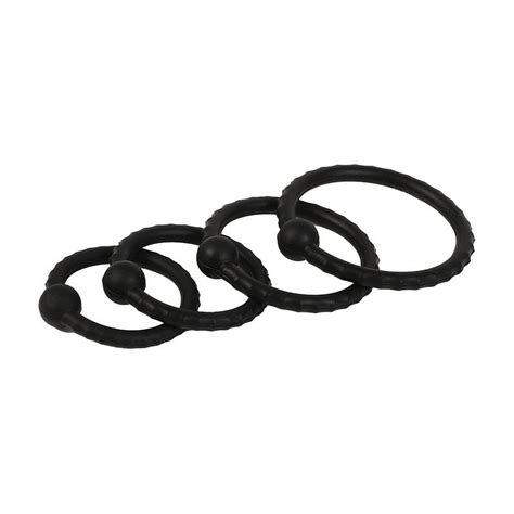 Penis Rings Set With 4 Different Sizes Cock Rings For Erection Enhancing Long Lasting Stronger