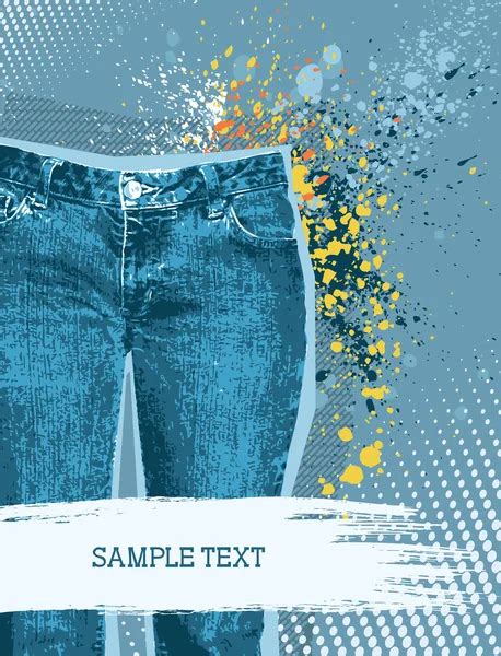 Jeans Background Vector Gunge Denim Stock Vector Image By ©geraktv 5334277