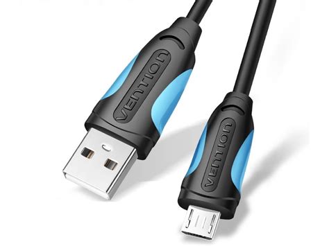 Cabo VENTION Usb 2 0 USB Macho Para Micro USB Macho De 2 M Preto