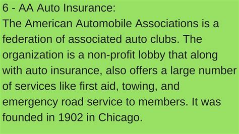 The 10 Largest Auto Insurance Companies In Usa Youtube