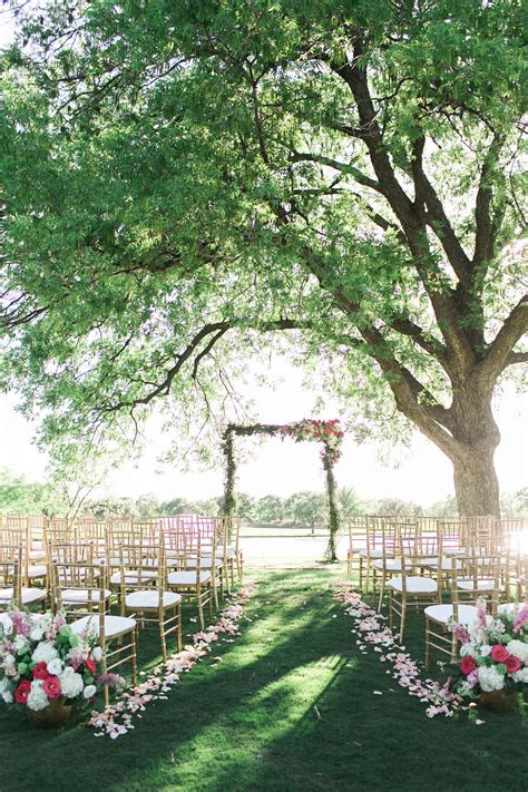 Outdoor Spring Wedding Ceremony