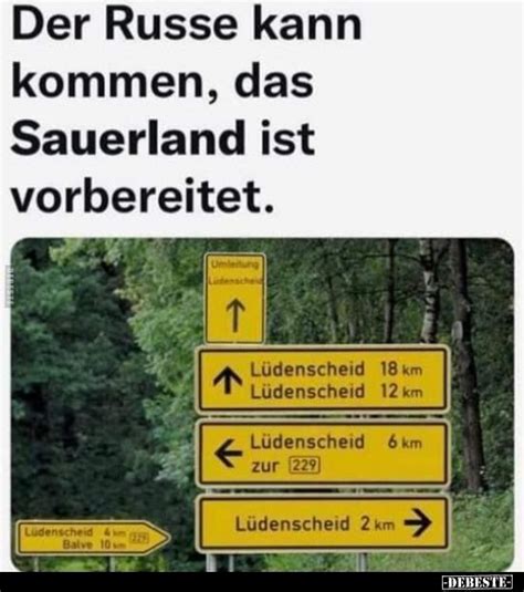 Der Russe Kann Kommen Das Sauerland Ist Vorbereitet Lustig Lustige