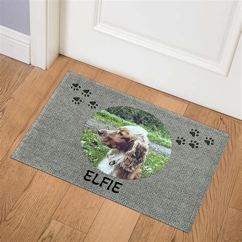 Fu Matte Mit Foto Hund Und Namen Uniquecarpets