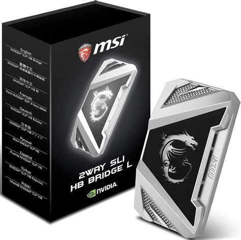 Amazon Msi Sli L Way Sli Hb Bridge L Silver Msi