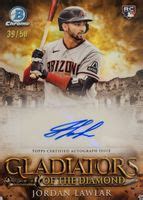 Jordan Lawlar Bowman Gda Jl Gladiators Of The Diamond Autographs