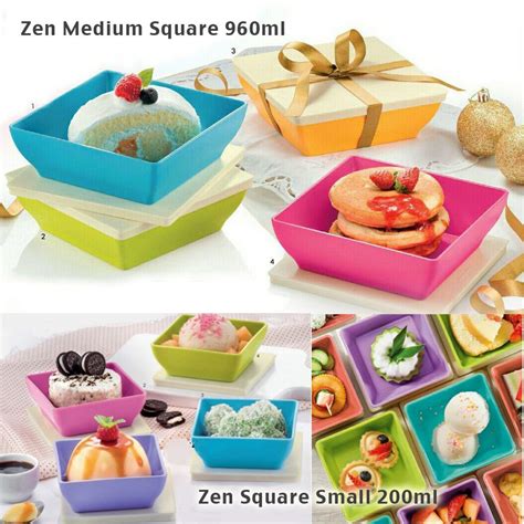 Tupperware Limited Edition Zen Small Square 200ml MIni Food Container