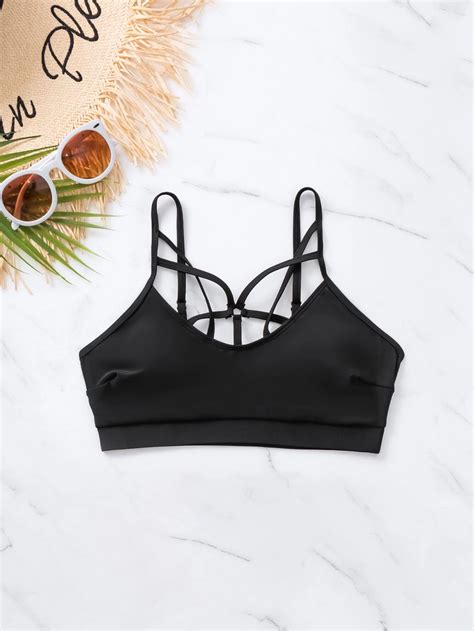 Criss Cross Bikini Top SHEIN USA