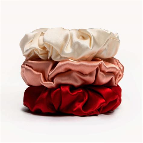 100 Silk Scrunchies Haargummis Starker Halt für Mädchen Damen